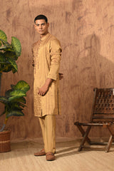 ANTIQUE TISSUE mens kurta pajama with thread and motiwork